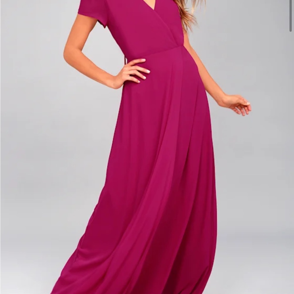 Lulu's Vibrant Fuchsia Maxi Dress